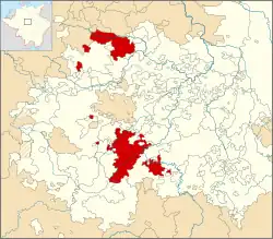 Schwarzburg-Rudolstadt within Thuringia
