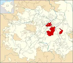 Location of Saxe-Eisenberg