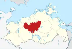 Location of Güstrow