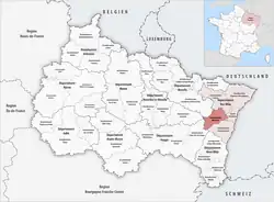 Location within the region Grand Est