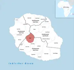 Location of Cilaos