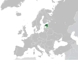 Location of Estonia