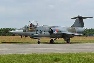 A former Royal Netherlands Air Force F-104G