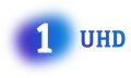 Variation of the logo for the UHD signal between 2024 and 2026