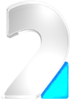 Dvojka's logo from 2004 to 2012