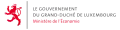 Logo of the government of Luxembourg featuring a red lion