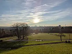 View from Lohrberg on the Frankfurt Skyline