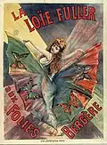 Loïe Fuller poster by Henri de Toulouse-Lautrec (circa 1895)