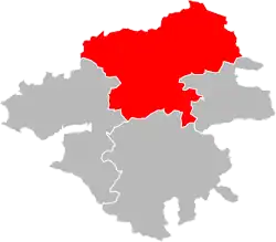 Location within the department Loire-Atlantique