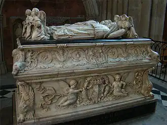 Fully Renaissance monument to the children of Charles VIII, 1506, Saint-Gatien, Tours