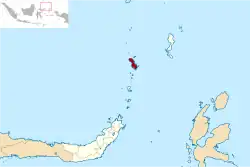 Location within North Sulawesi