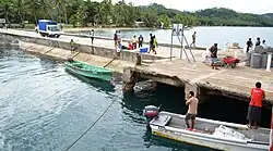 The Lomaloma jetty, Vanua Balavu, Fiji