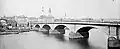 London Bridge in about 1870 when it crossed the River Thames in London