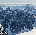 London Tower (center) and Peak 7979 (upper right)