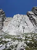 The south summit wall of Lone Peak