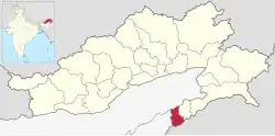 Location in Arunachal Pradesh