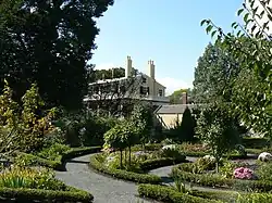A portion of garden at Longfellow House–Washington's Headquarters National Historic Site, Cambridge, Massachusetts
