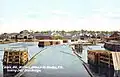 Looking east from bridge in 1908