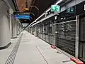 View looking along Platform 1, October 2025
