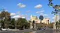 King William Road, North Adelaide, from the Adelaide Oval, looking south over the River Torrens towards North Terrace, King William Street and the Adelaide city centre, May 2009