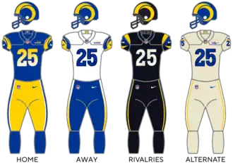 Los Angeles Rams uniforms