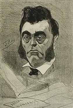 Louis Defré (aka Maurice Voituron & Joseph Boniface), burgomaster of Uccle (1858) lithograph (28.58 x 19.53&nbsp;cm) L.A. County Museum.