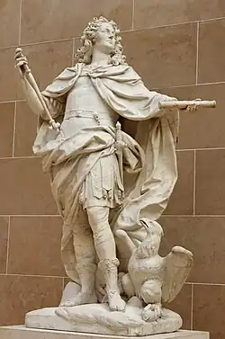 Louis XV as Jupiter; 1731; probably marble; height: 1.95 m, width: 1.20 m, depth: 68 cm