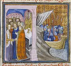 14th century depictions of marriage of Louis and Eleanor