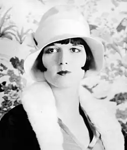 Photographic portrait of Louise Brooks