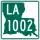 Louisiana Highway 1002 marker
