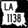 Louisiana Highway 1138 marker