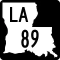 Louisiana Highway 89 marker