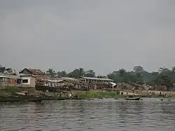 The Congo riverfront at Loukoléla