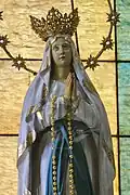 La Primera Imagen of Our Lady of Lourdes, is kept in the baptistery