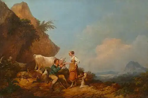 The Little Milkmaid by Philip James de Loutherbourg