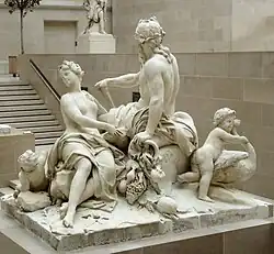 Group sculpture; by Nicolas Coustou; 1701–1712; marble; height: 2.44 m