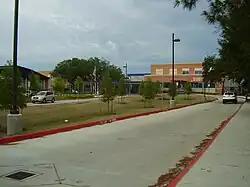 Lovett Elementary School serves portions of Meyerland north of the Brays Bayou