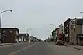 The old downtown, looking north
