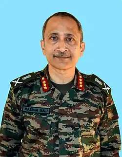 Lieutenant General Rashim Bali in military uniform