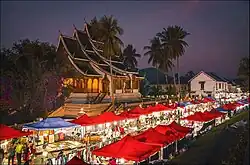 Night Market of Luang Prabang in Laos