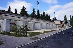 Demolished stands