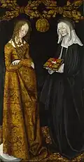 1506. Saints Christina and Ottilia by Lucas Cranach the Elder (1472–1553)