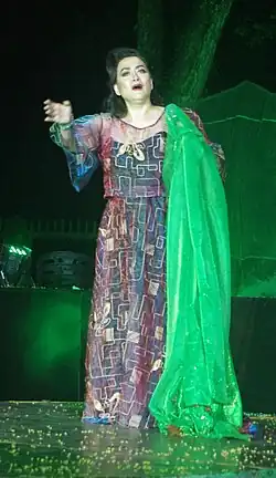 Alegria O. Ferrer as Mother Earth in Lunop han Dughan-Pangandoy ni Yolanda