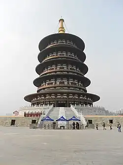 Reconstructed Hall of Heaven at Luoyang, originally built during Wu Zetian's reign.