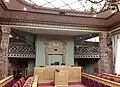 The plenary meeting room; middle: orator's pulpit, behind: seat of the President; on the sides: benches of the deputies