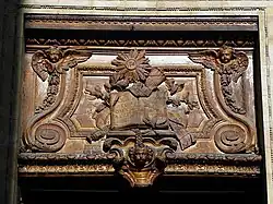 Tympanum of the front door