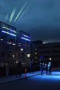 Interactive light and sound installation.