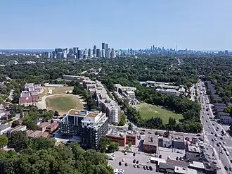 View of Lytton Park in North Toronto