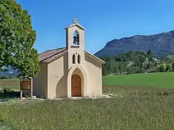 The church of Sainte Bernadette, in Mévouillon