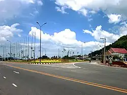 A road in the center of Long Sơn commune